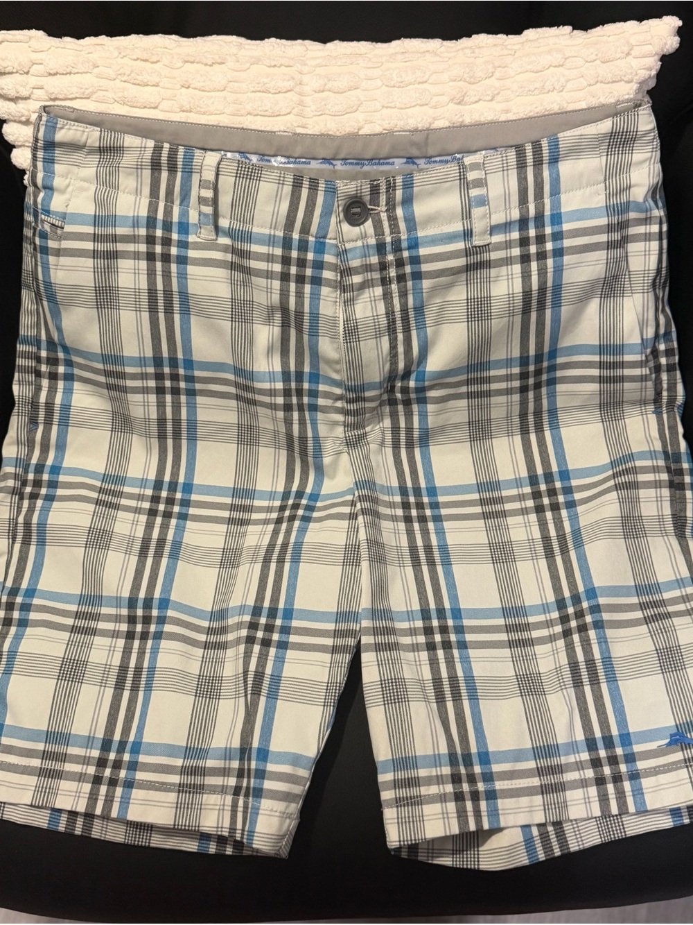 tommy bahama plaid shorts 🌊 blue & grey